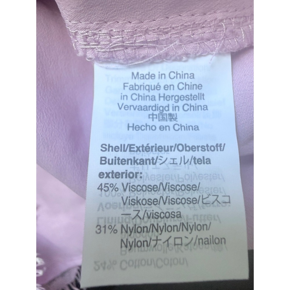 J.Crew Lace Top Women XS Lilac Romantic, Feminine Ruffle Collar Sleeveless - Picture 9 of 9